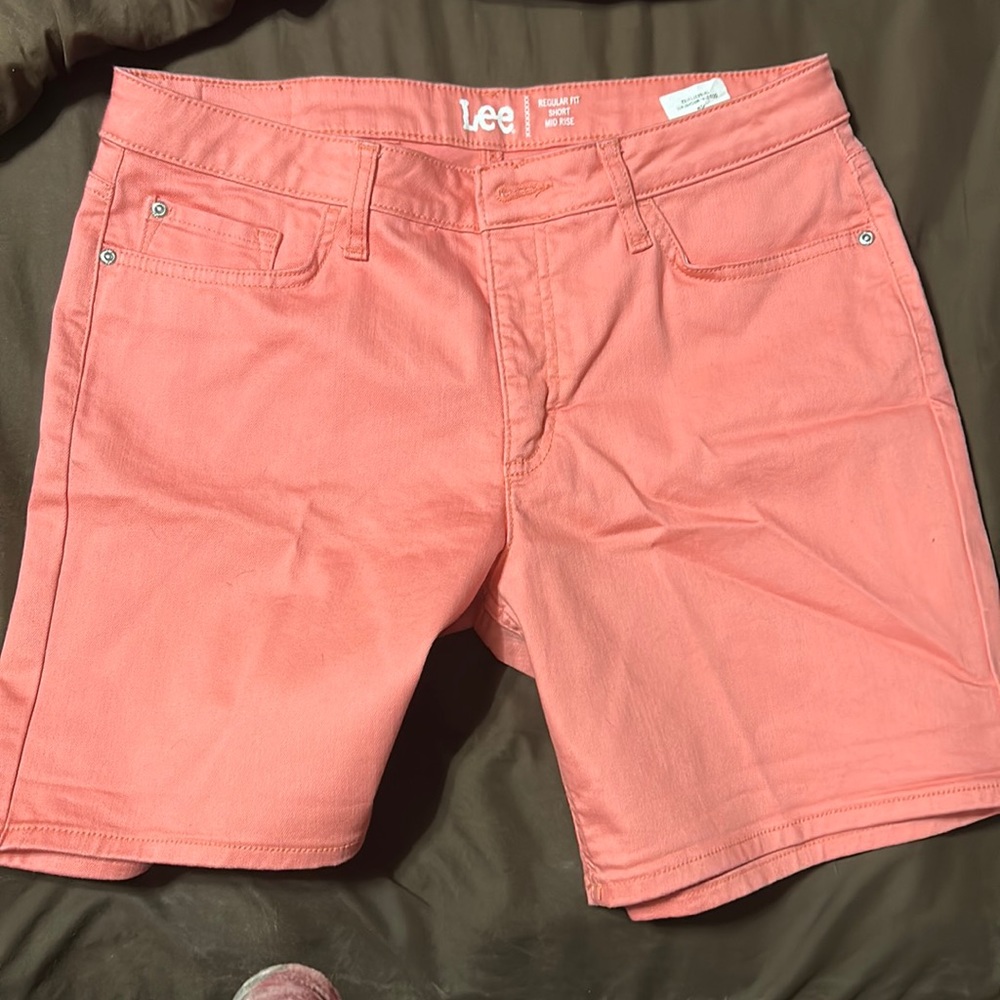 Lee Rider mid-rise shorts, have never been worn.